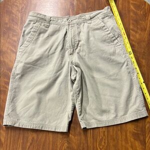 Lee Tan Flat Front Casual Shorts